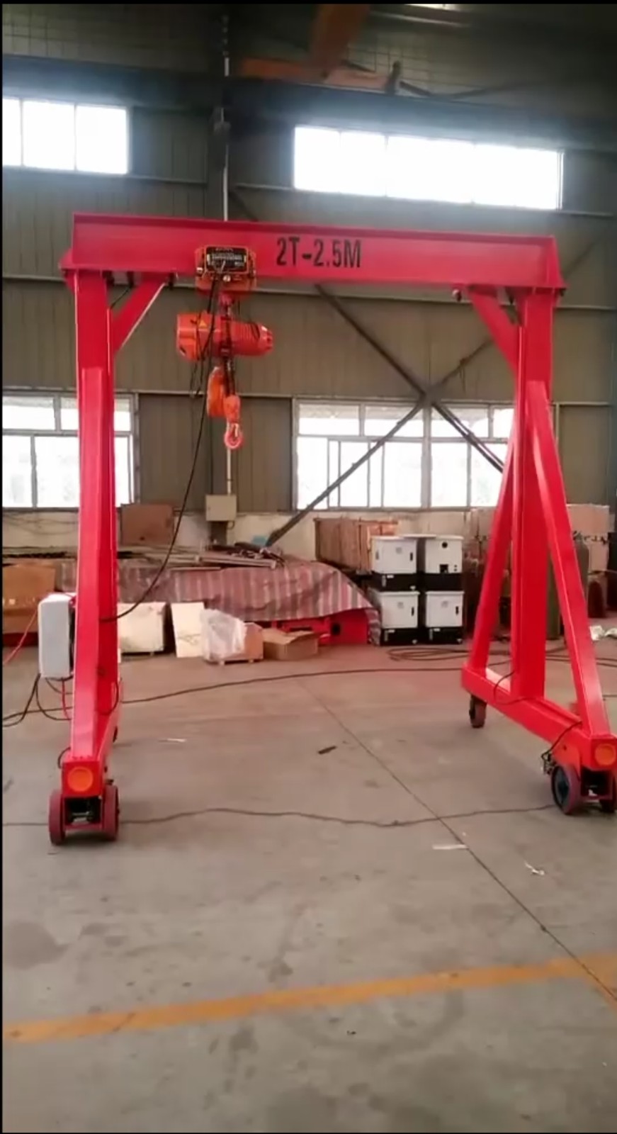 南京起重機無軌門式單梁行吊
