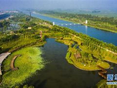 河北武邑：舊河道變身生態公園