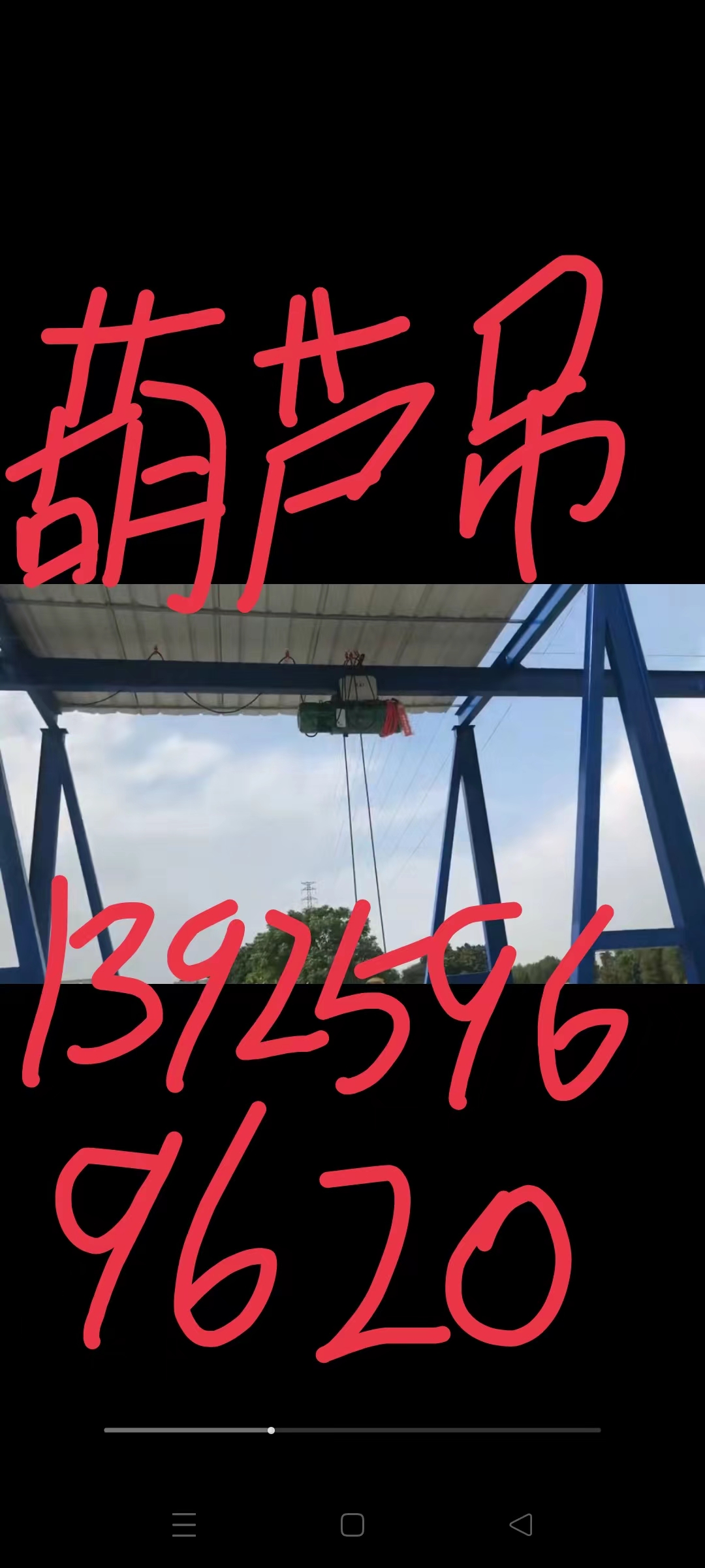 佛山起重機葫蘆吊13925969620