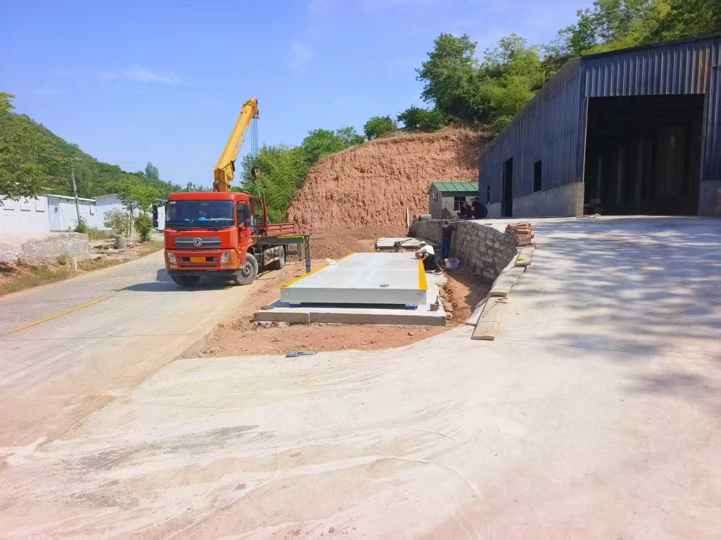 十堰100T全電子汽車衡調試